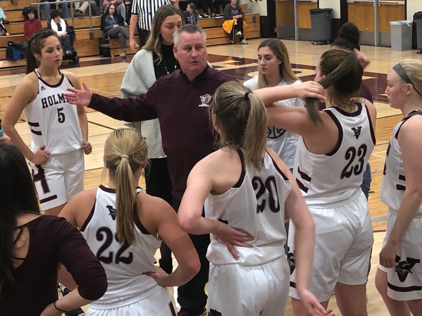 Holmen coach Nate Johnson